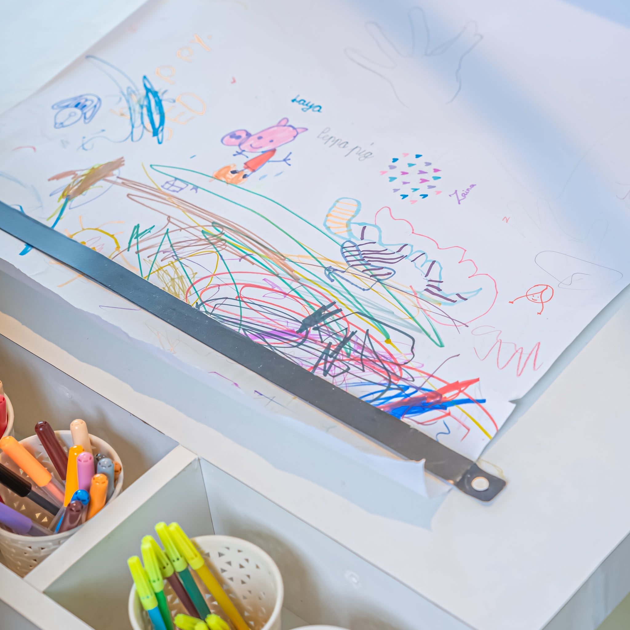 Drawing Table + Paper Roll Holder