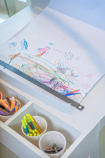 Drawing Table + Paper Roll Holder