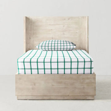 'Green Square' Organic Junior Fitted Sheet