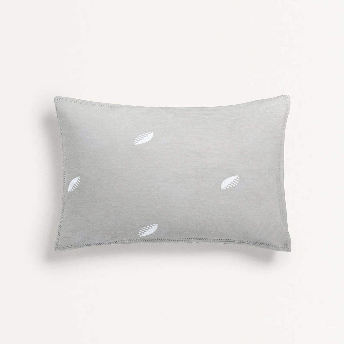 'Grey Comb' Organic Baby Pillow Cover