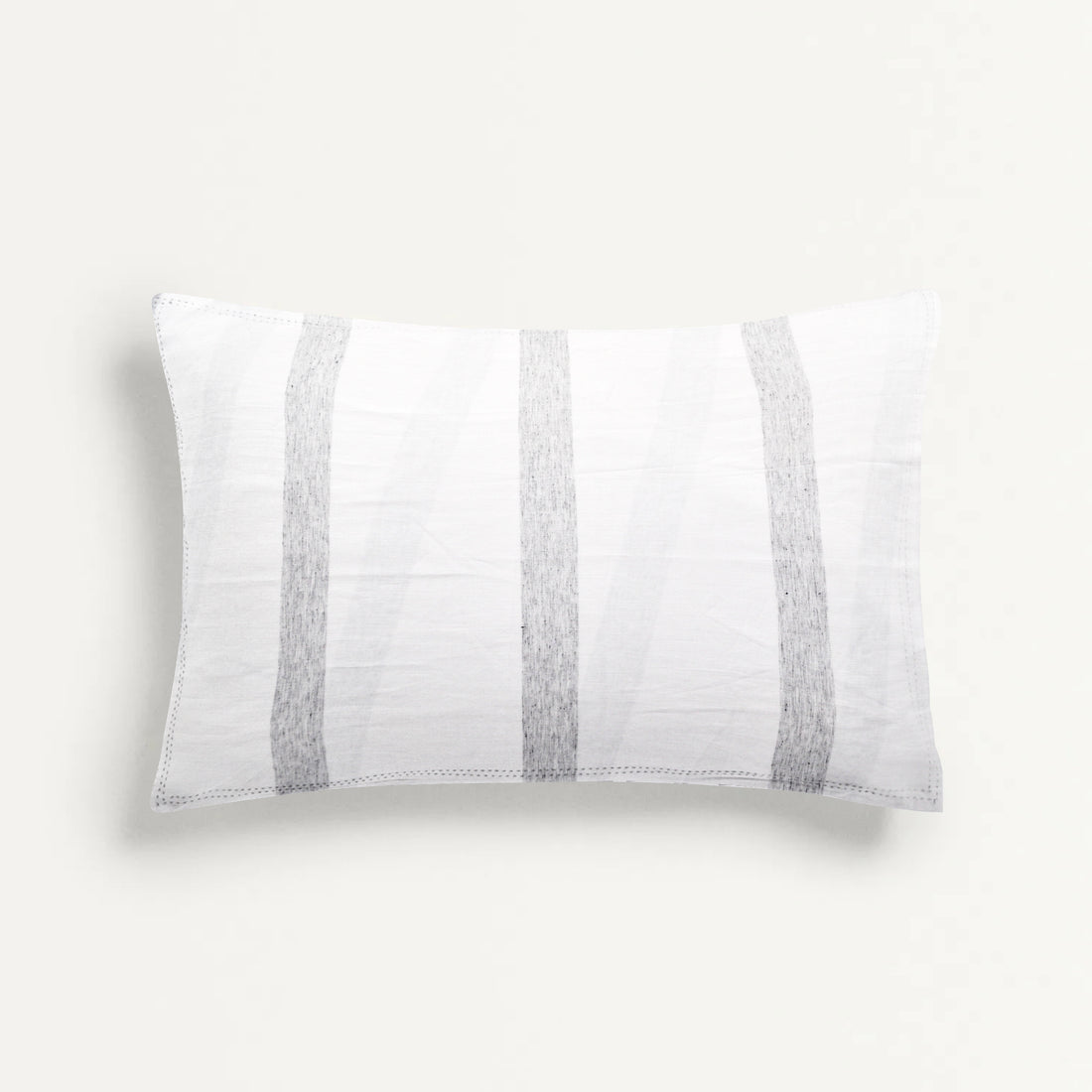 'Grey Pencil Stripe' Organic Baby Pillow Cover