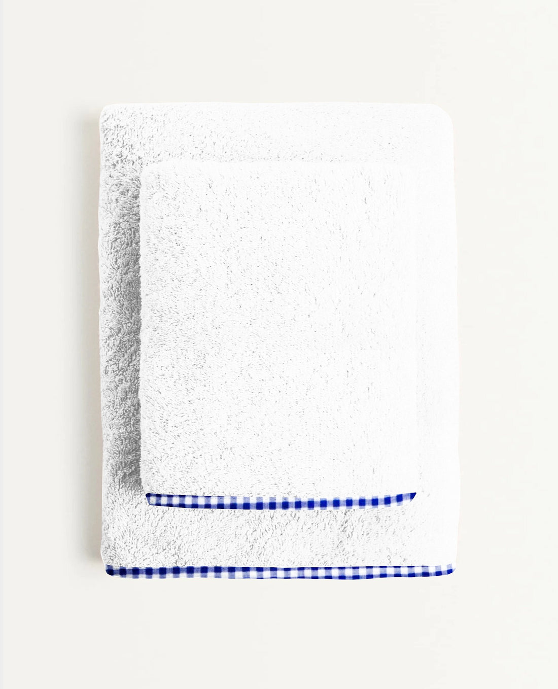 'Navy Checks’ Organic Junior Towel Set