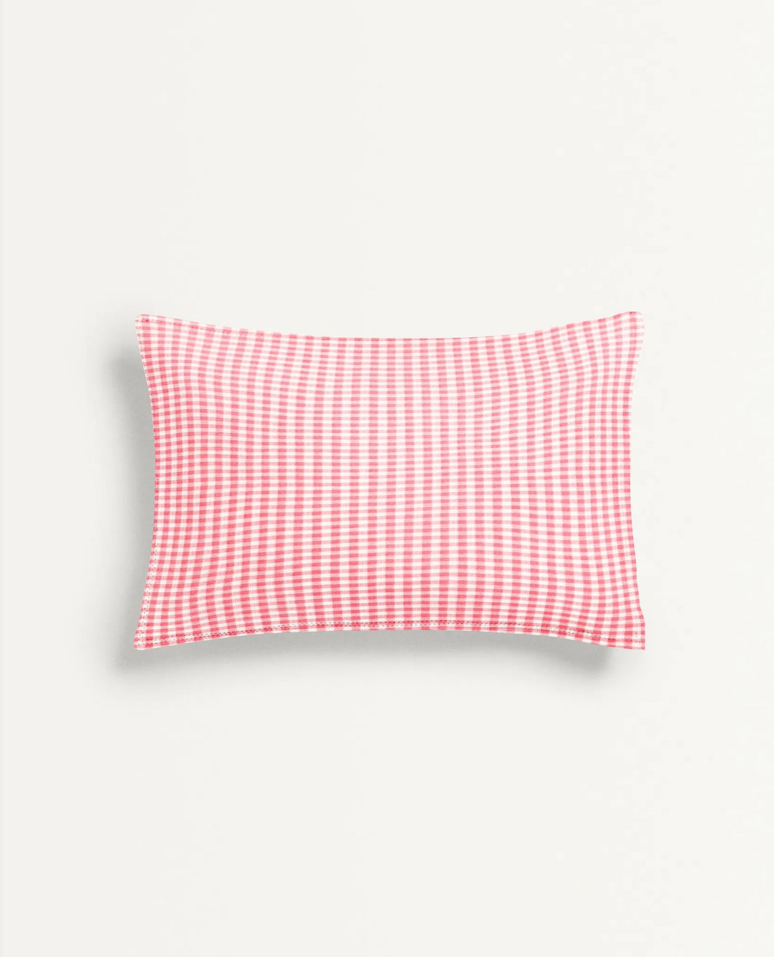 'Red Checks' Organic Baby Pillow Cover