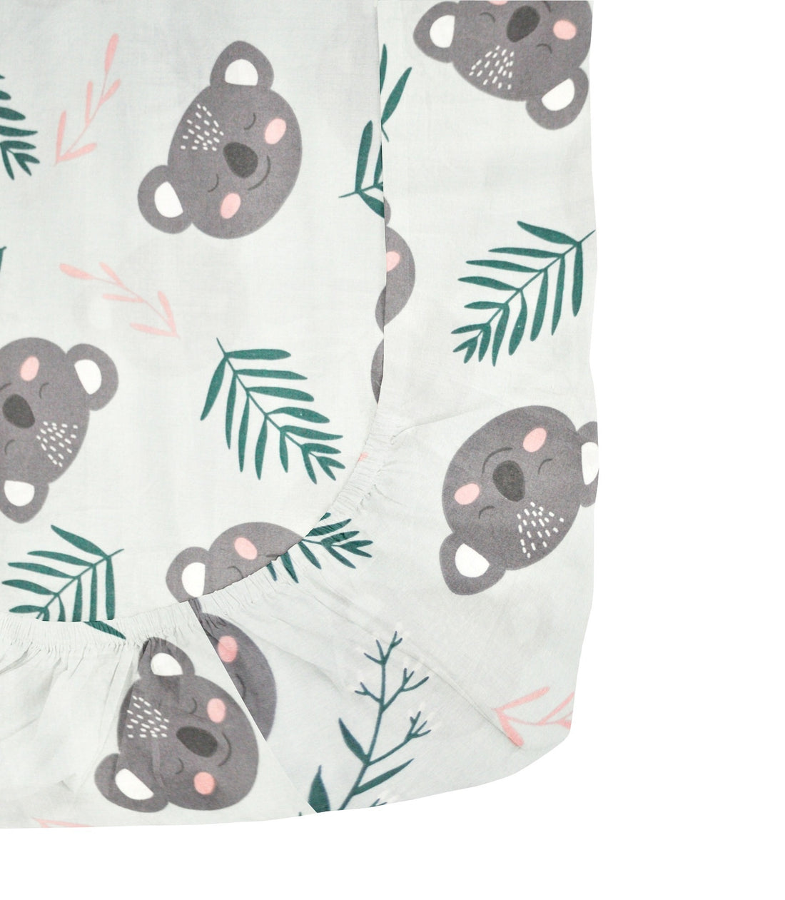 'Happy Koala’ Organic Fitted Crib Sheet