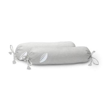 ‘Grey Comb’ Organic Baby Bolster Cover