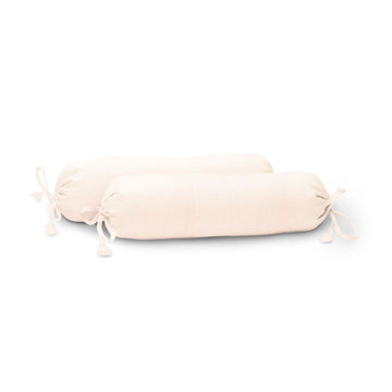 ‘Neutral Pink’ Organic Baby Bolster Cover